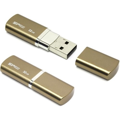 Накопитель USB 2.0 ,32Гб Silicon Power LuxMini 720 SP032GBUF2720V1Z,под бронзу, металл