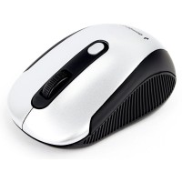 Мышь беспроводная Gembird MUSW-420, серебристая, оптическая, 1600dpi, USB(для приёмника), блистер