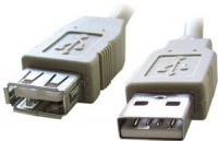 Кабель-удлинитель USB(AM)-USB(AF),4.5м,Gembird CC-USB2-AMAF-15,серый,пакет