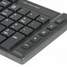 Клавиатура Oklick 530S,проводная(USB),тонкая,влагозащита,мультимедийная,черная,rtl