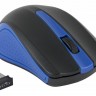 Мышь беспроводная Oklick 485MW, черная/синяя, оптическая, 1200dpi, USB(для приёмника), rtl