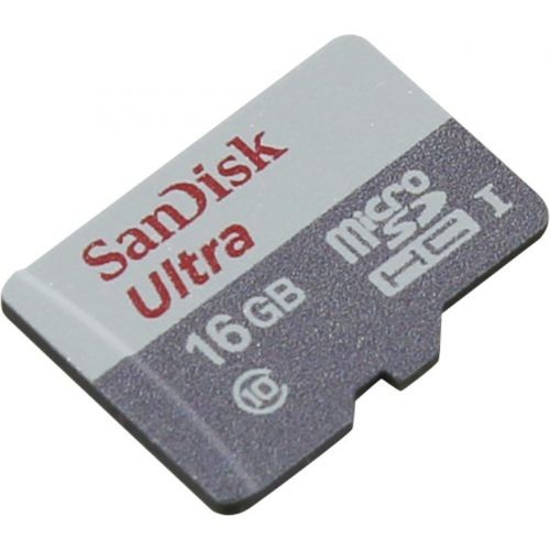 Карта памяти(б/адап.) microSDHC 16Гб/Class 10/UHS-I,SanDisk Ultra(SDSQUNS-016G-GN3MN)