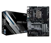 М/плата ASRock Z390 Pro4,LGA1151 v.2, 4хDDR4(4300 МГц, 128Гб)SATA*6+2*M.2(M key), IDE*нет,2*PCI-E 3.0 x16 3*PCI-E 3.0 x1,ATX,rtl