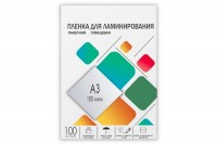 Пленка для ламинирования Гелеос A3,глянцевая,100 микрон,100 шт/уп,конверт