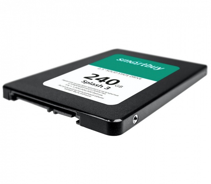 Накопитель SSD 2.5" 240Гб SmartBuy Splash 3 SB240GB-SPLH3-25SAT3,черный,rtl