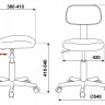 Кресло оператора Бюрократ CH-1201NX/BLACK, черное, ткань/ткань