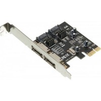 Контроллер Asia ASM1061,PCI-E x1 - 2*SATA III(ext),rtl