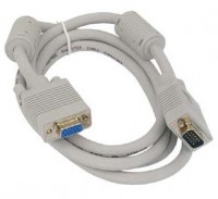 Кабель-удлинитель VGA(M) - VGA(F),3м,Cablexpert CC-PPVGAX-10,серый,пакет