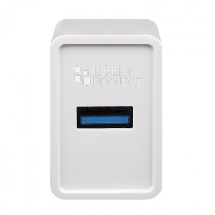 Зарядное устройство Liberty Project Brick Series, 5-12В/1.67А/2A/2.4A для любых USB, белое, oem
