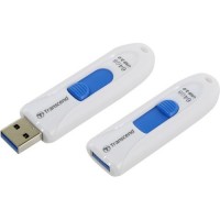 Накопитель USB 3.0 ,64Гб Transcend JetFlash 790W,белый/синий, пластик