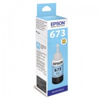 Чернила Epson 673, цвет светло-синий(cyan light), для Epson L800/1800, 70мл.