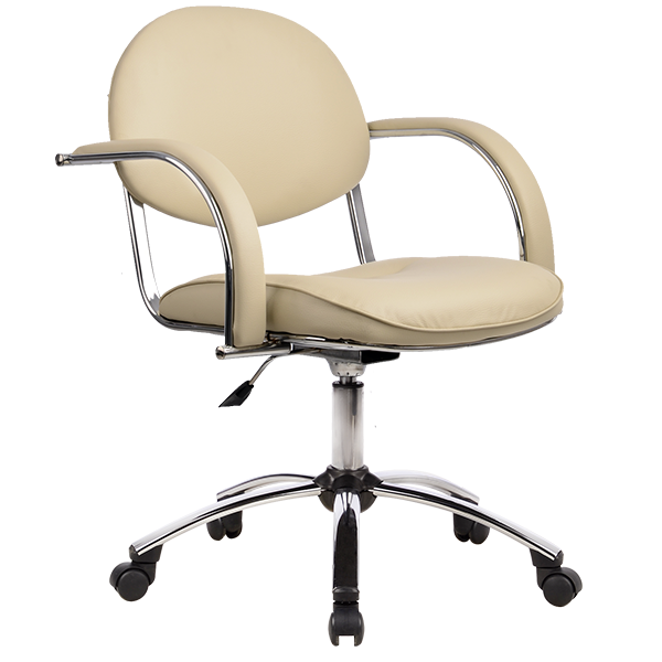 Кресло офисное Метта MC-71 Ch50, бежевый, эко-кожа/эко-кожа