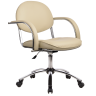 Кресло офисное Метта MC-71 Ch50, бежевый, эко-кожа/эко-кожа