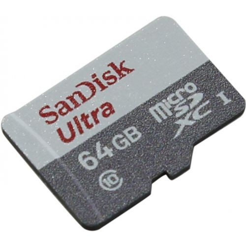 Карта памяти(б/адап.) microSDXC 64Гб/Class 10/UHS-I,SanDisk Ultra(SDSQUNS-064G-GN3MN)