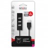 Концентратор USB Ginzzu GR-474UB 4 порта USB 2.0, черный, блистер