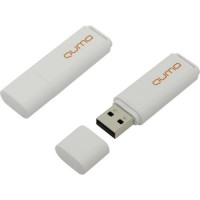 Накопитель USB 2.0, 8Гб Qumo Optiva QM8GUD-OP1-White,белый, пластик