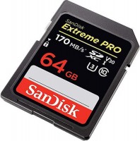 Карта памяти SDXC 64Гб/Class 10/UHS-I(Class 3),SanDisk Extreme Pro(SDSDXXY-064G-GN4IN)