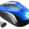 Мышь беспроводная Oklick 675MW, черная/синяя, оптическая, 800dpi, USB(для приёмника), rtl