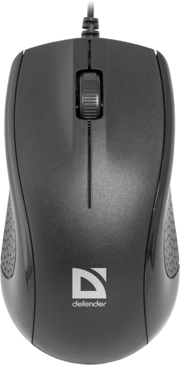 Мышь проводная Defender Optimum MB-160, черная, оптическая, 1000dpi, USB, rtl