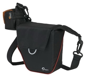 Чехол для фотоаппарата Lowepro Compact Courier 70, черный/красный, текстиль, 13,0 х 7,0 х 13,5 см, 