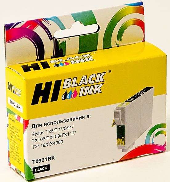  Hi-Black T0921BK черный (black) для Epson Stylus T26/T27/C91 .