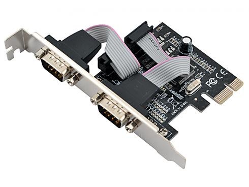 Контроллер   Asia PCIE 2S PCI-E x1 → COM Port x2 OEM (без коробки) 23398