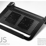 Подставка для ноутбука Cooler Master U2 Plus,17",алюминий/резина, 2*кулер(ов) 80 мм, стальной
