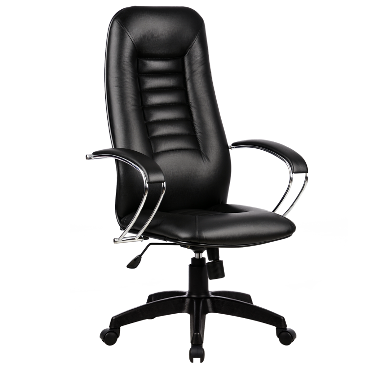 Кресло офисное Метта BK-2 PL48, черный, эко-кожа/эко-кожа