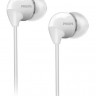 Наушники Philips Bass Sound SHE3590WT 2.0 проводные jack 3.5 мм белый блистер