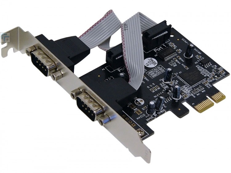 Контроллер Orient  XWT-PE2S,PCI-E x1 → COM Port x2(DB9 Male),oem(33272)