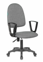 Кресло рабочее компактное Бюрократ CH-1300N/3C1 Престиж+, серое, ткань/ткань
