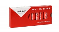 Щелочная батарейка AAA SmartBuy Ultra alkaline,1.5В,1шт(упаковка из 10 шт.),oem