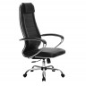 Кресло офисное Метта Комплект 29 CH17833, черное, кожа NewLeather/кожа NewLeather