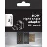 Адаптер угловой HDMI(F)-HDMI(M),Cablexpert A-HDMI270-FML,черный,пакет