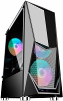 Корпус 1STPLAYER DK-3-BK-3G6 без БП, Midi-Tower/ATX, mATX, черный