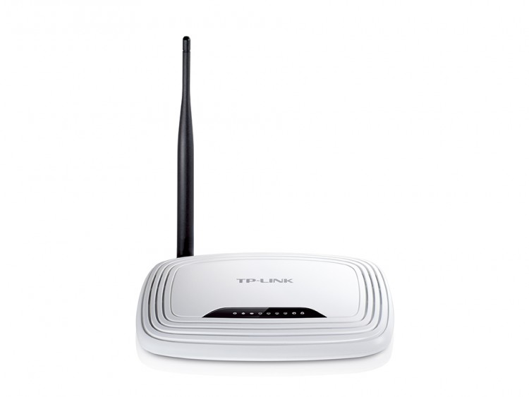 Маршрутизатор Wi-Fi TP-Link TL-WR740N, 4 порта 10/100 Мбит/сек , внешний, белый, rtl(коробка), 01505