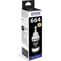 Чернила Epson 664, цвет черный(black), для Epson L100/200/300/400/500/600/1300, 70мл.