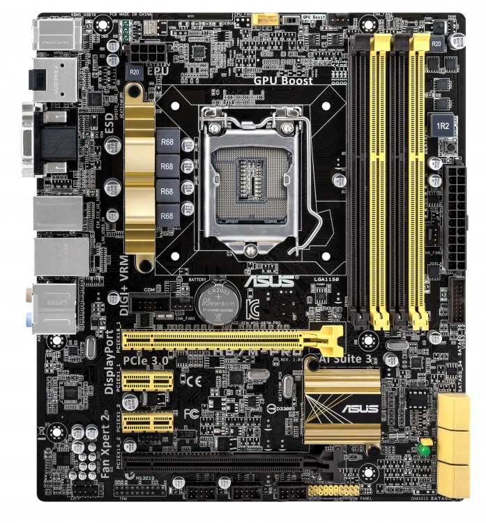 Материнская плата s1150 Asus B85M-E iB85 4*DDR3, 2*PCI-E16x, SVGA, DVI, HDMI, SATA III, USB 3.0, GB Lan, mATX, Retail