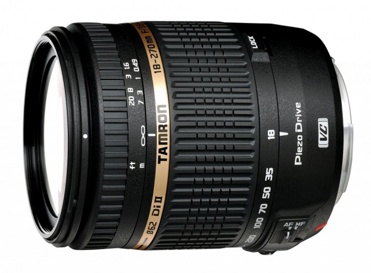 Объектив Tamron 18-270mm F/3.5-6.3 Di II VC PZD Canon EF-S, черный, rtl