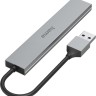 Концентратор USB Hama H-200114,4 порта USB 3.0, серый, rtl