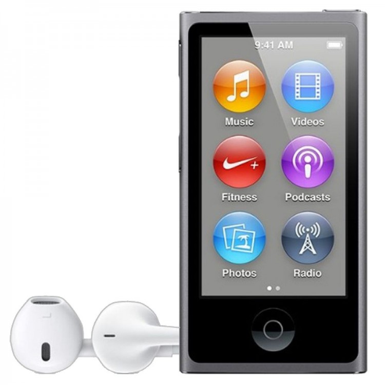 Медиаплеер Apple iPod Nano серый RTL(коробка)