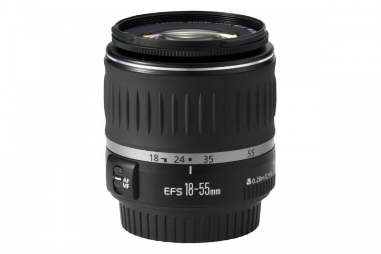 Объектив Canon EF-S 18-55mm f/3.5-5.6 DC III Canon EF-S, черный, rtl