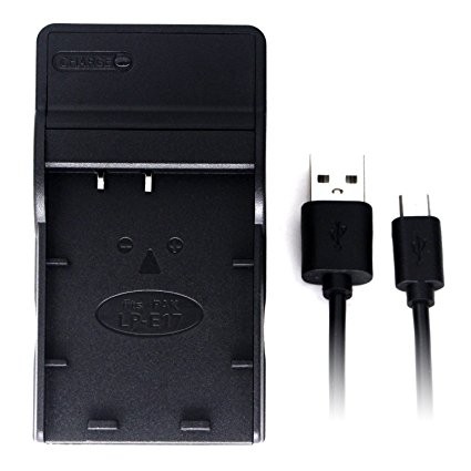 Зарядное устройство USB Charger, 8,4В/0,6А для Canon LP-E17, черный, rtl