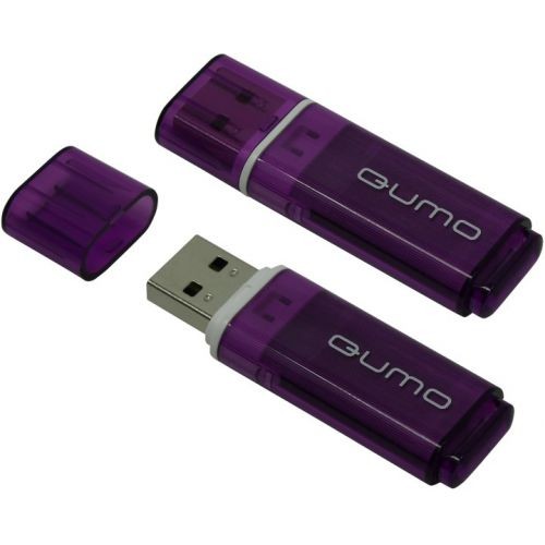 Накопитель USB 2.0 ,64Гб Qumo  QM64GUD-OP1-VIOLET,фиолетовый, пластик