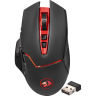 Мышь игровая б/п, с подсветкой Redragon Mirage, черная/красная, лазерная, 4800dpi, USB(для приёмника