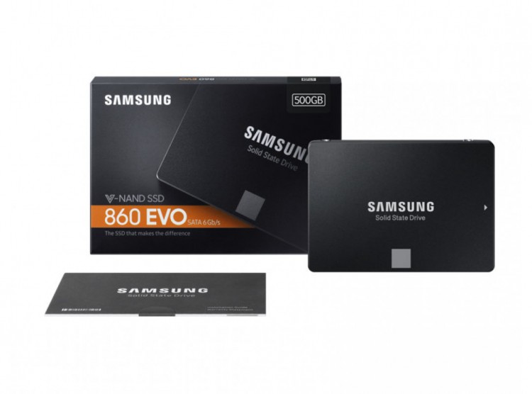 Накопитель SSD 2.5" 500Гб Samsung 850 EVO MZ-76E500BW,rtl