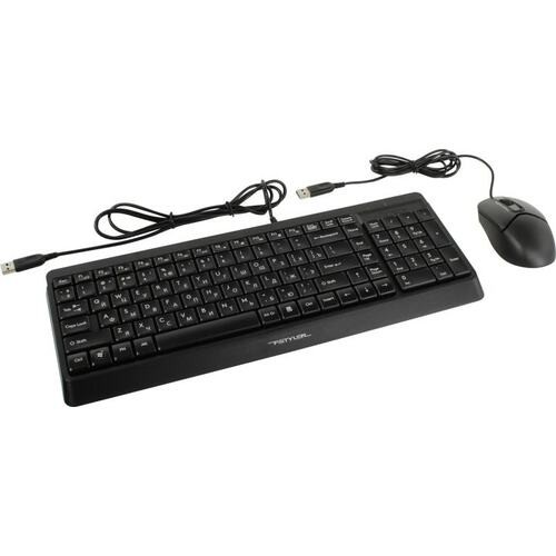 Клавиатура+мышь A4Tech Fstyler F1512 черные,USB,rtl