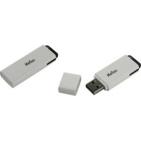Накопитель USB 2.0, 64Гб Netac U185 NT03U185N-064G-20WH,белый, пластик