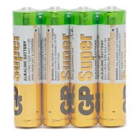 Щелочная батарейка AAA GP Super Alkaline1.5В,1шт.(упаковка из 4 шт.),oem