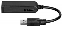 Сетевая плата D-Link DUB-1312/B1A, 1*10/100/1000 Мбит/сек , USB 3.0, черный, rtl